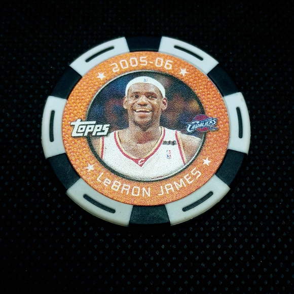 LeBron James 2005 Topps NBA Collector Poker Chips - NBA Cleveland Cavs Basketbal - Picture 1 of 3